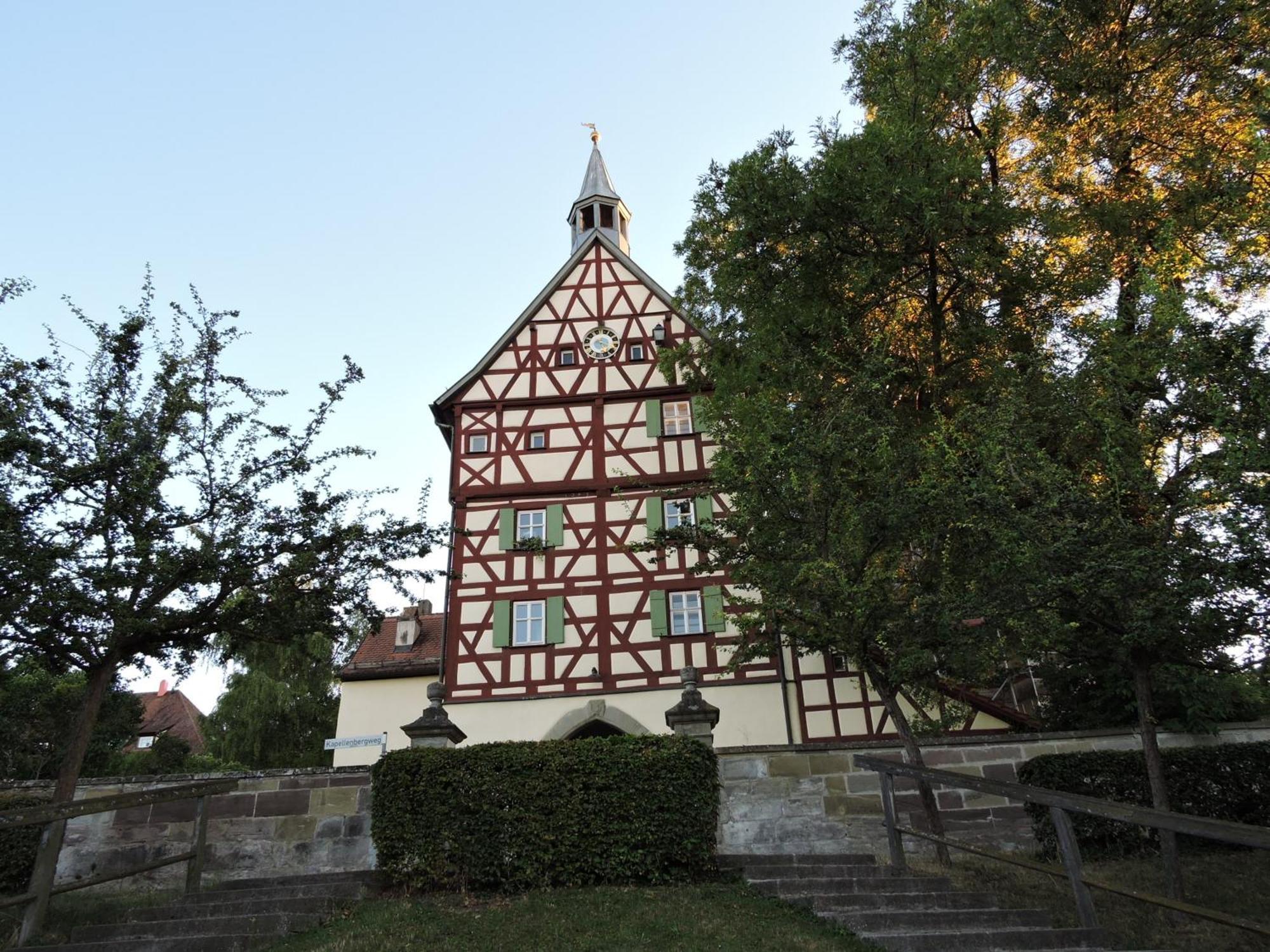 Turmstueble Im Torhaus Von 1545 Appartement Burgbernheim Buitenkant foto